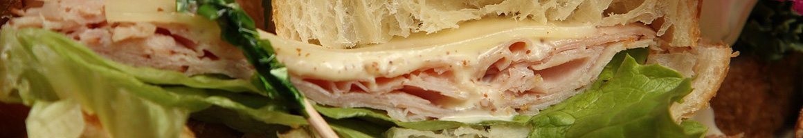 Eating Deli Sandwich at Northside New York Deli restaurant in Shelby Township, MI.